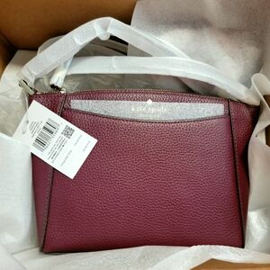 kate spade Monica pebble leather crossbody bag - Deep berry